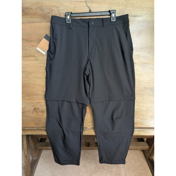 The North Face Paramount Pants Mens 36x32 Black Convertible Regular Fit Outdoor - Picture 1 of 4